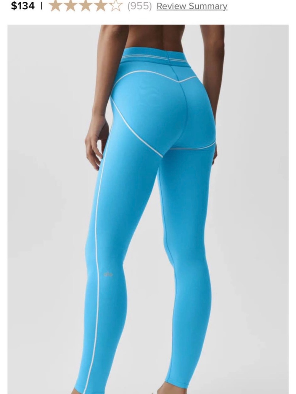 NWT alo yoga Airbrush High-Waist Heart Throb Legging Airbrush -Price is firm !